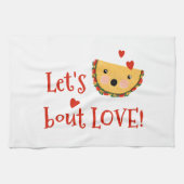 Lasst uns Taco Bout-Liebe Geschirrtuch (Horizontal)