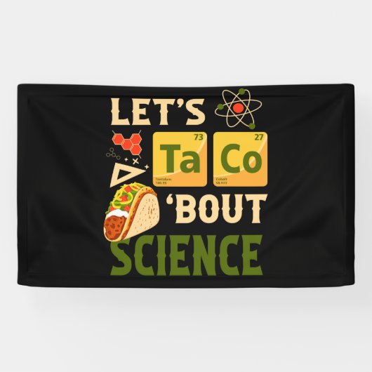 Lasst uns Taco 'Bout Science Pun Tacos Banner (Horizontal)