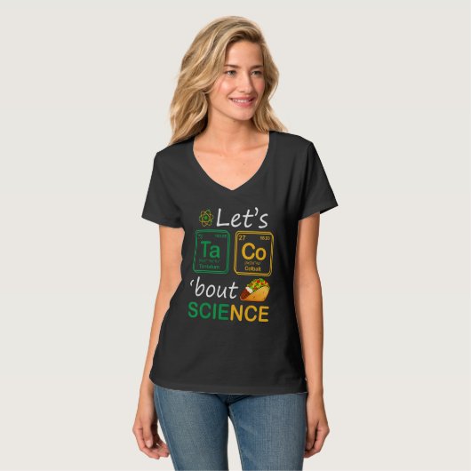 Lasst uns Taco "Bout Science Teachers Back to Scho T-Shirt (Vorderseite Vollansicht)