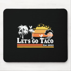 Lasst uns Taco Est 2025 Retro Hühner raus T.a.c.o Mousepad
