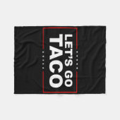 Lasst uns Taco gehen Fleecedecke (Vorderseite (Horizontal))