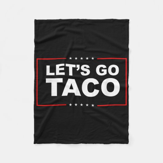 Lasst uns Taco gehen Fleecedecke (Vorderseite)