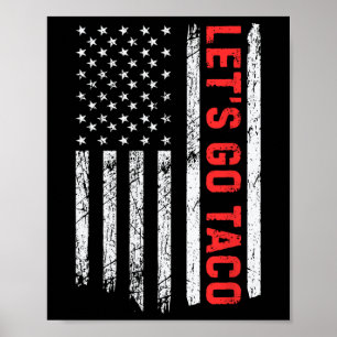 Lasst uns Taco gehen - Vintag Poster