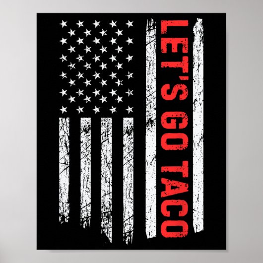 Lasst uns Taco gehen - Vintag Poster (Vorne)