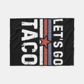 Lasst uns Taco gehen - Vintage 2 Fleecedecke (Vorderseite (Horizontal))