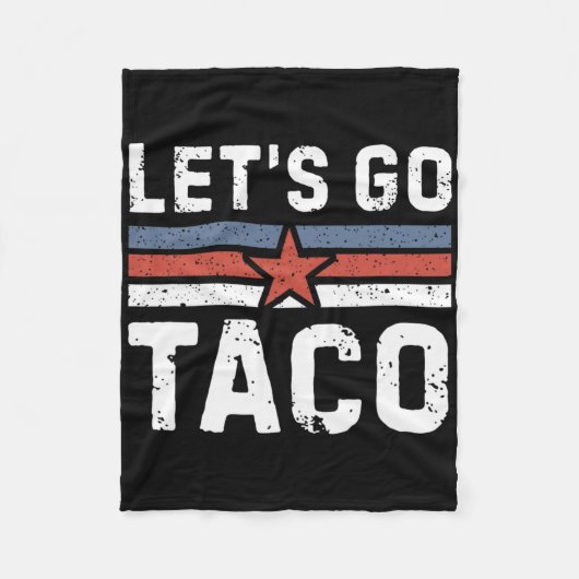 Lasst uns Taco gehen - Vintage 2 Fleecedecke (Vorderseite)