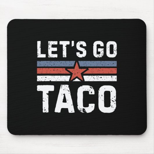 Lasst uns Taco gehen - Vintage 2 Mousepad (Vorne)