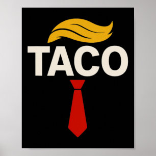 Lasst uns Taco Lustig Trump immer aufgeben 29 Poster