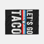 Lasst uns Taco Lustiges Meme Lasst uns Taco  Fleecedecke (Vorderseite (Horizontal))