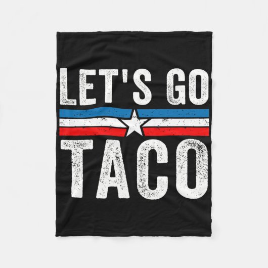 Lasst uns Taco Lustiges Meme Lasst uns Taco  Fleecedecke (Vorderseite)
