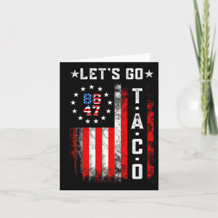 Lasst uns Taco Shirt Funny gehen Taco 2 Karte