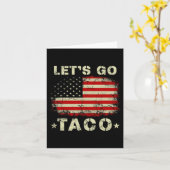 Lasst uns Taco Shirt Funny gehen Taco Karte (Gelbe Blume)