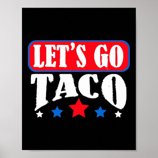 Lasst uns Taco-Team gehen Taco Poster (Vorne)