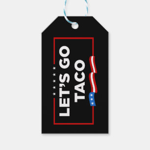 Lasst uns Taco Trump immer die Hühner aus der Sonn Geschenkanhänger