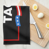 Lasst uns Taco Trump immer die Hühner aus der Sonn Geschirrtuch (Viertel Falte)