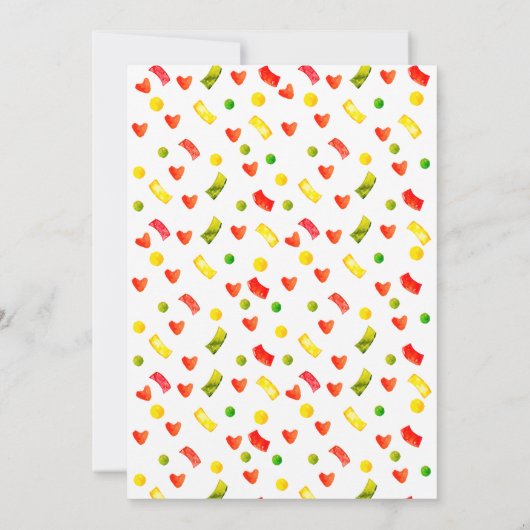 Lasst uns Taco über Fiesta, Fiesta, die sich mit d Einladung (Rückseite)