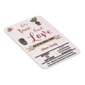 Lasst uns Taco "über Liebe mexikanisches Thema Bra Magnet (Rechte Seite)