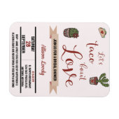 Lasst uns Taco "über Liebe mexikanisches Thema Bra Magnet (Horizontal)