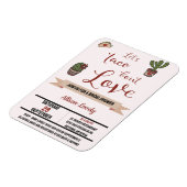 Lasst uns Taco "über Liebe mexikanisches Thema Bra Magnet (Linke Seite)