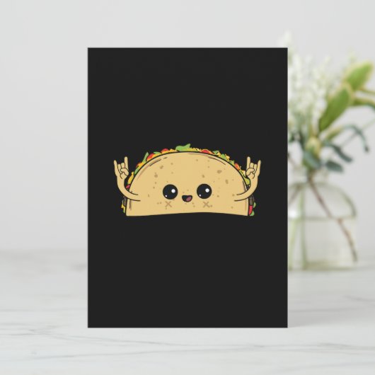 Lasst uns Taco über Taco und Niedliches Taco spiel Save The Date (Stehend Vorderseite)