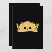 Lasst uns Taco über Taco und Niedliches Taco spiel Save The Date (Vorne/Hinten)