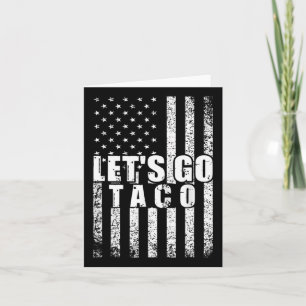 Lasst uns Taco Usa Amerikanische Flagge Lustige Mä Karte