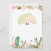 Lasst uns Taco'Bout Liebe Fiesta Couples Dusche ei Einladung (Rückseite)