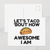 Lasst uns taco'n postkarte (Vorne/Hinten)