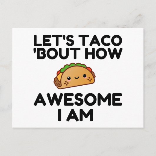 Lasst uns taco'n postkarte (Vorderseite)
