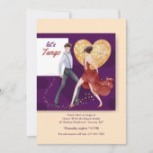 Lasst uns Tango Einladung (Vorderseite)