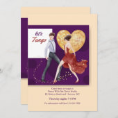 Lasst uns Tango Einladung (Vorne/Hinten)