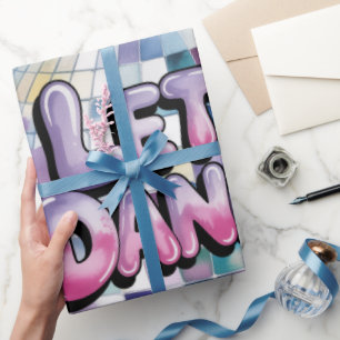 Lasst uns tanzen Geburtstagsfeier Bash Geschenkpapier