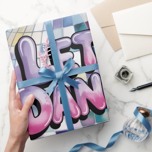 Lasst uns tanzen Geburtstagsfeier Bash Geschenkpapier (Schenken)