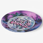 Lasst uns tanzen Geburtstagsparty Bash Pappteller (Schrägansicht)