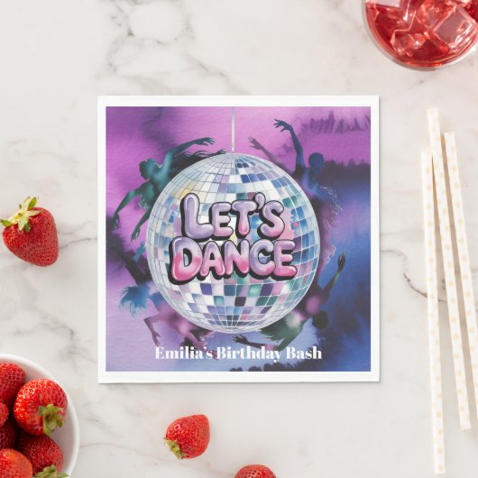 Lasst uns tanzen Geburtstagsparty Bash Serviette (Beispiel)