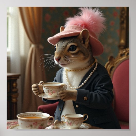 Lasst uns Tee trinken Poster (Vorne)