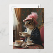 Lasst uns Tee trinken Postkarte (Vorne/Hinten)