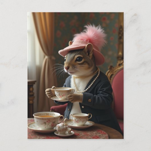 Lasst uns Tee trinken Postkarte (Vorderseite)