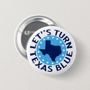 Lasst uns Texas 2026 blau wählen, Demokraten Button