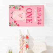 Lasst uns Tierblumenmädchen zum Geburtstag ausrott Banner (Insitu)