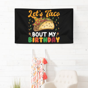 Lasst uns über meine Geburtstags-Cinco-De-Mayo-Par Banner