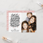 Lasst uns ungezogen gerettet Santa die Reise Funny Karte (Vorderseite/Rückseite Beispiel)