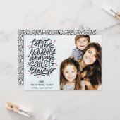 Lasst uns ungezogen gerettet Santa die Reise Funny Karte (Vorderseite/Rückseite Beispiel)