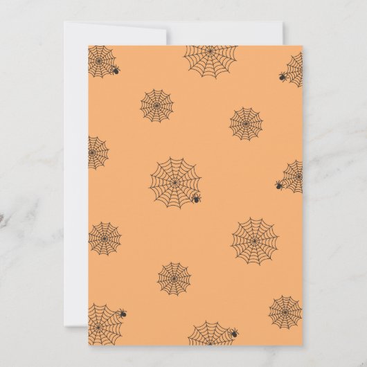 Lasst uns unheimliches Halloween-Party bekommen Einladung (Rückseite)