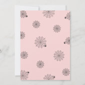 Lasst uns unheimliches Halloween-Party Pink bekomm Einladung (Rückseite)