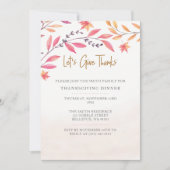 Lasst uns uns danken einladung (Vorderseite)