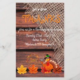 Lasst uns uns danken flyer