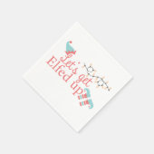 Lasst uns uns die Urlaubsnapkins aufkochen Serviette (Ecke)