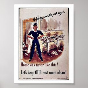 Lasst uns unsere Erholung sauber Behalten! Poster