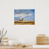 Lasst uns unsere Kommunikationsfähigkeiten verbess Poster (Küche)